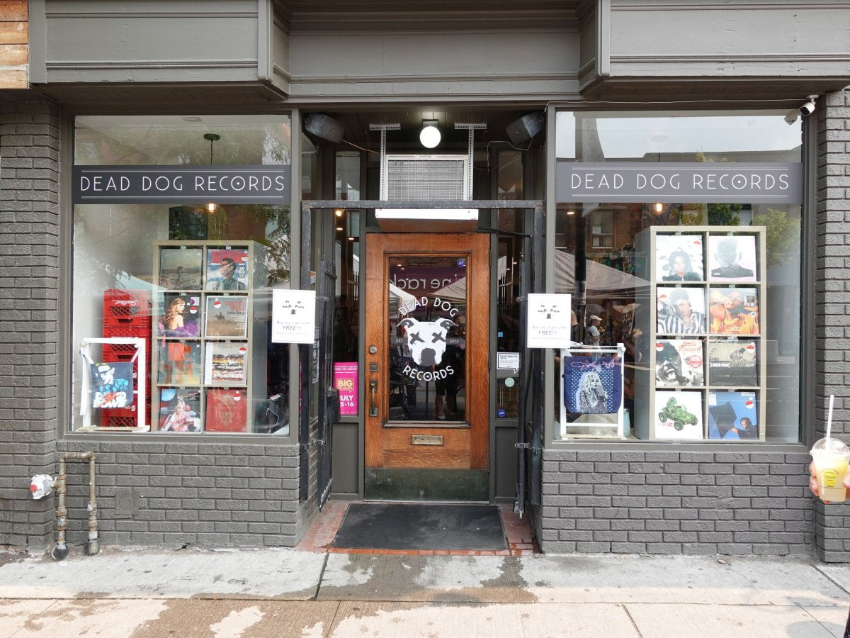 Dead Dog Records Bloor storefront at 1277 Bloor St W in Toronto.
