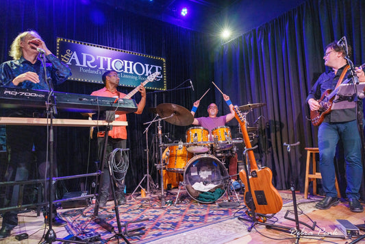 Live performance at Artichoke Music in Portland