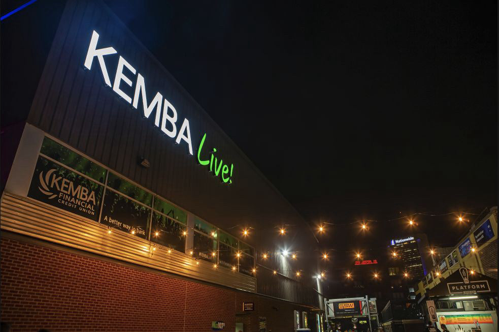 Exterior of KEMBA Live! with its current venue signage