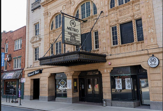 Metro Chicago marquee promoting Fleet Foxes' Shore in 2020