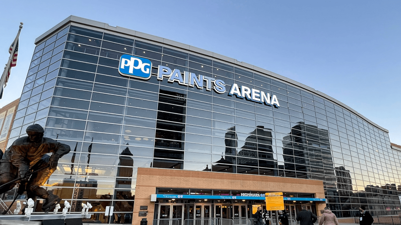 PPG Paints Arena concert venue in Pittsburgh, Pennsylvania