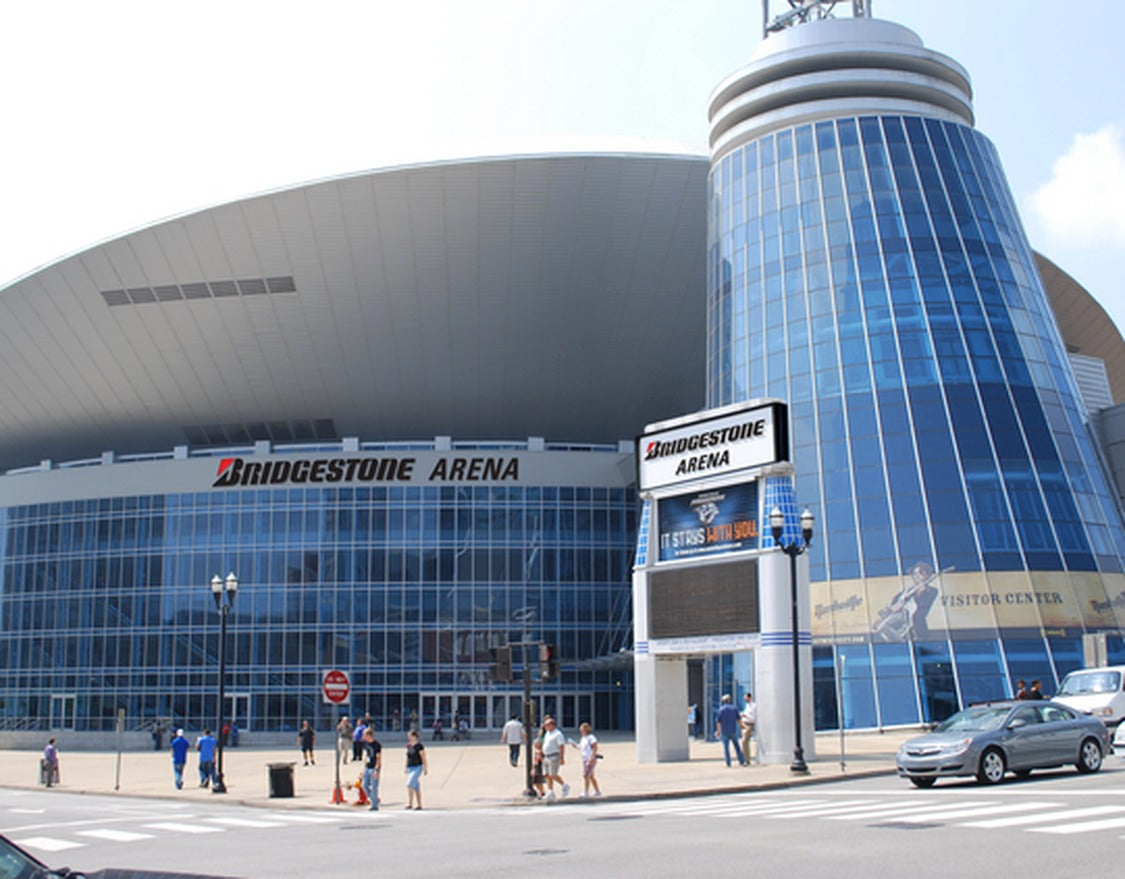 Bridgestone Arena concert venue in Nashville, Tennessee