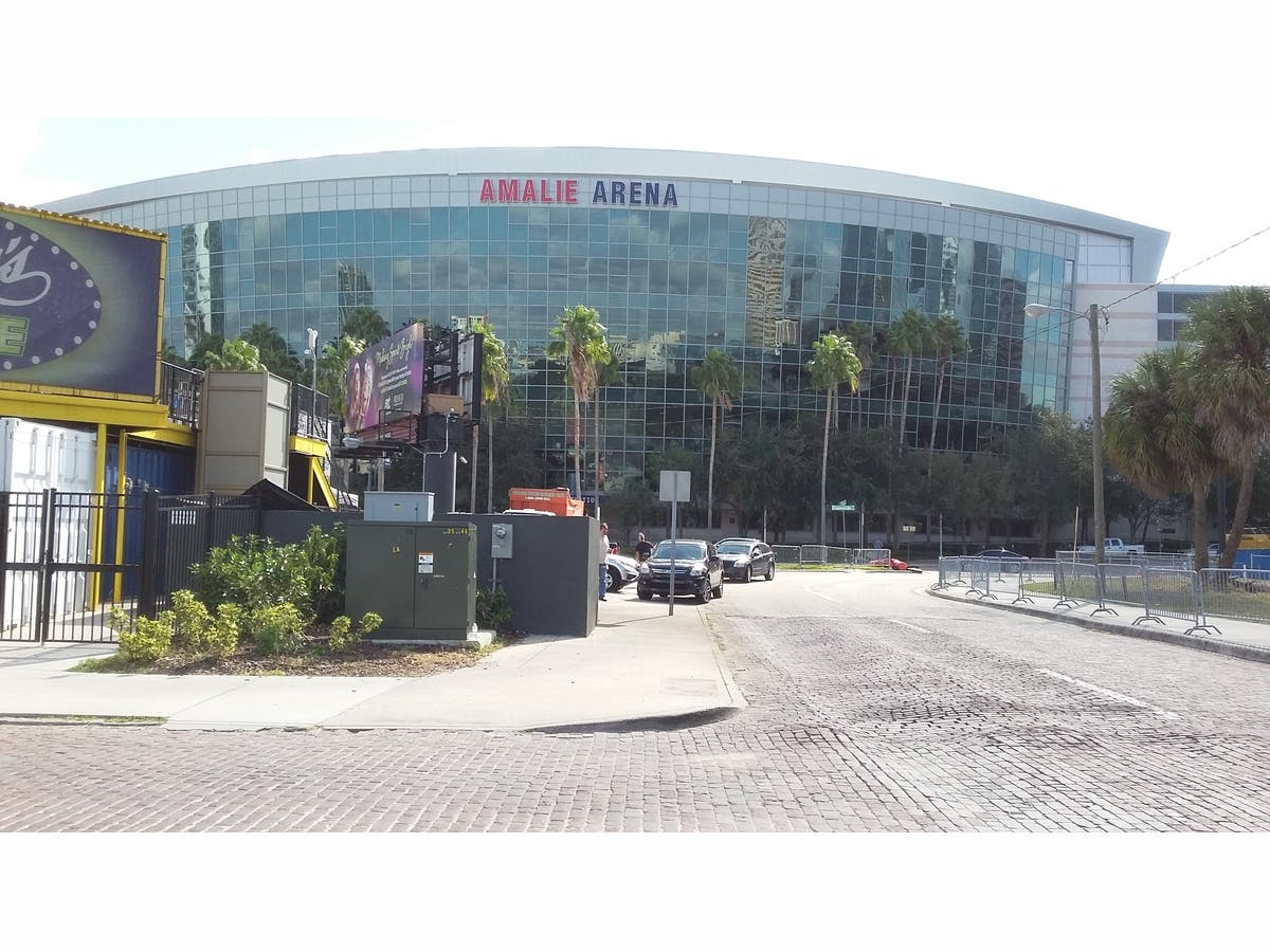 Amalie Arena concert venue in Tampa, Florida