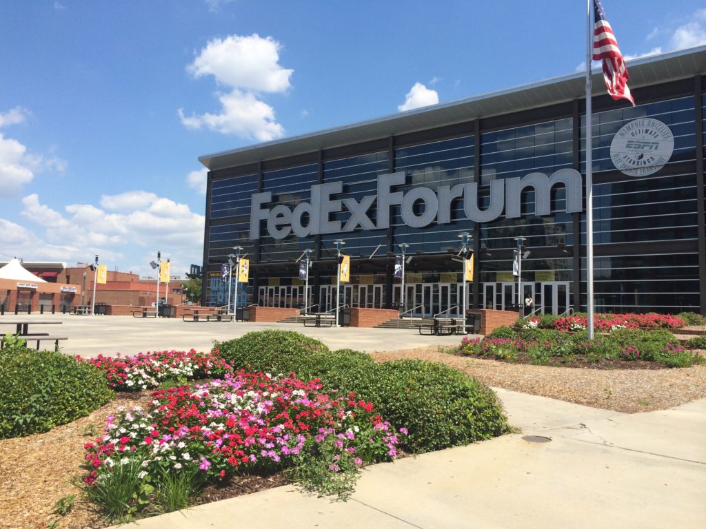FedExForum concert venue in Memphis, Tennessee