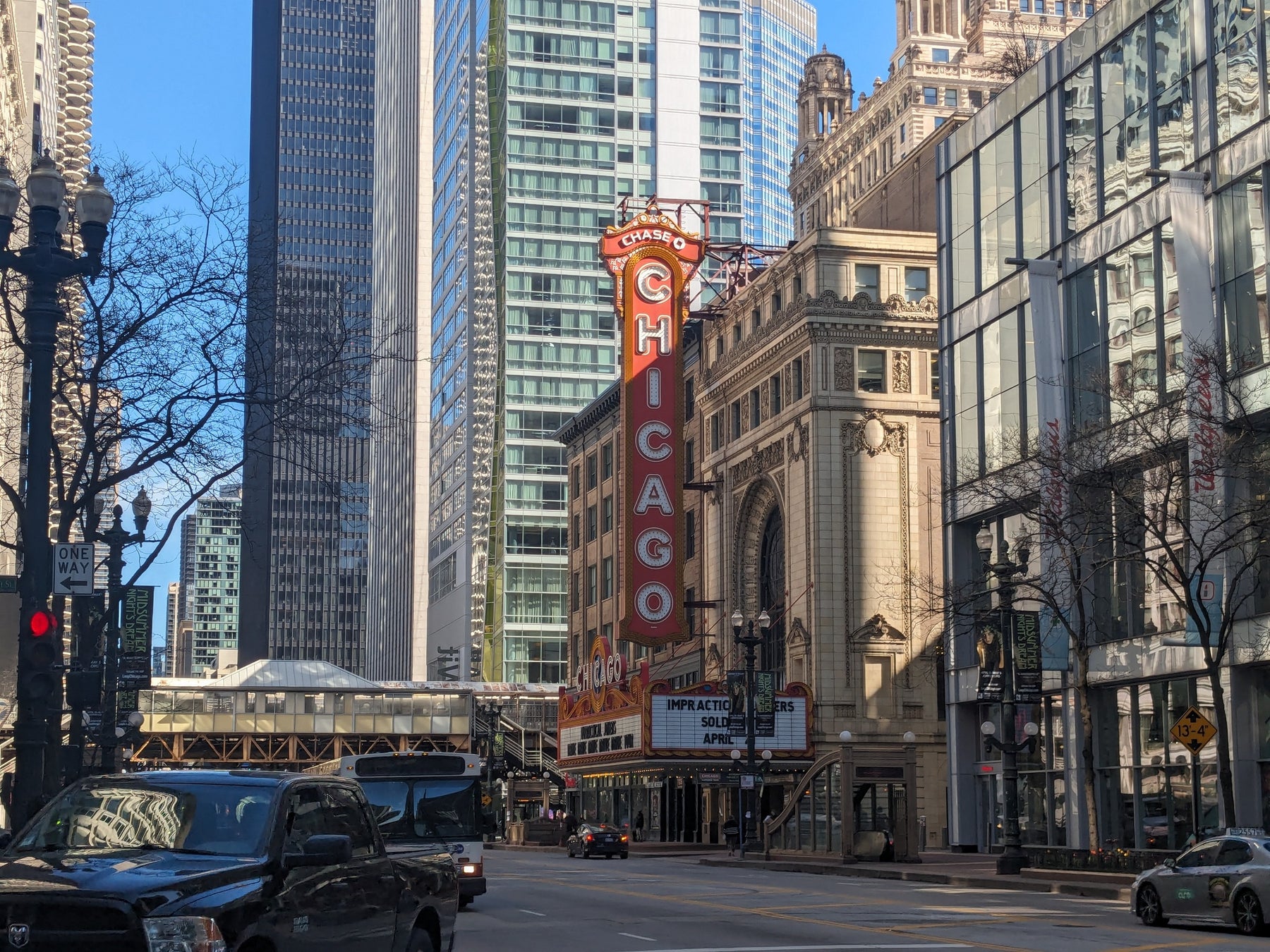 The Chicago Theatre live music venue in Chicago, Illinois