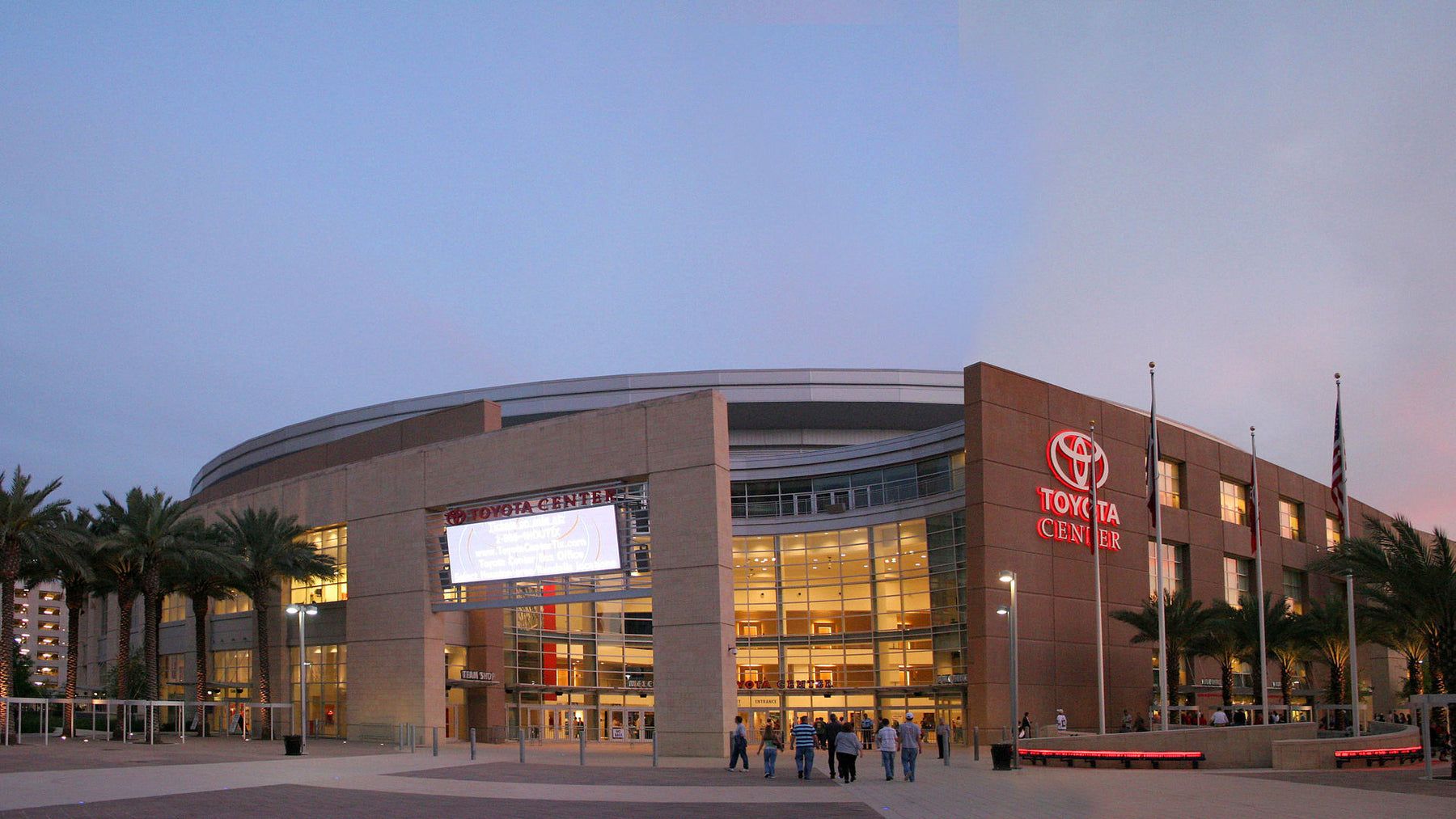 Toyota Center concert venue in Houston, Texas