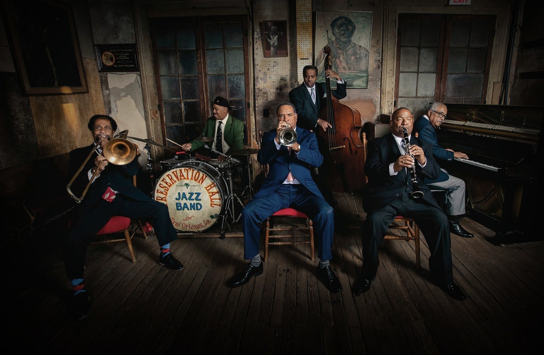 Preservation Hall live music venue in New Orleans, Louisiana