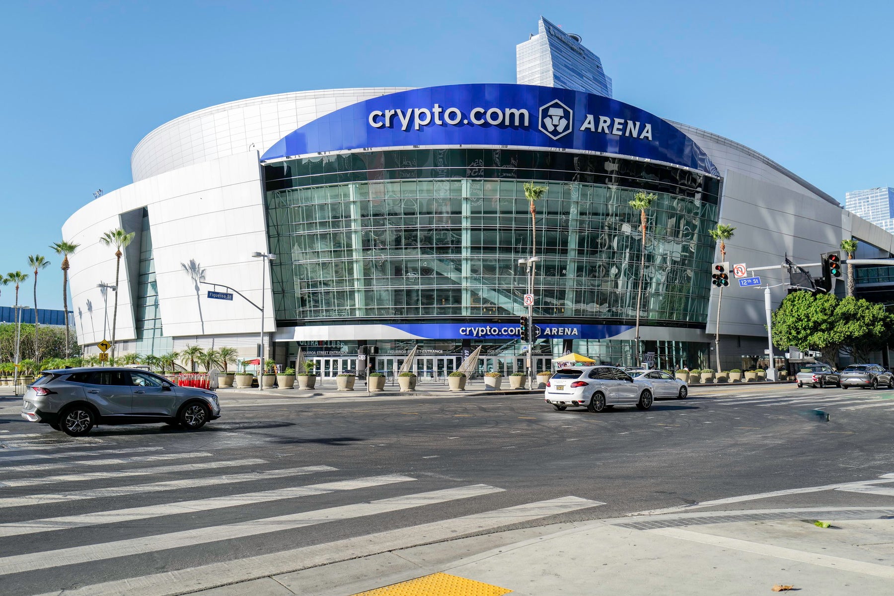 Crypto.com Arena concert venue in Los Angeles, California
