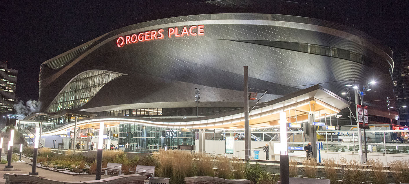 Rogers Place concert venue in Edmonton, Alberta