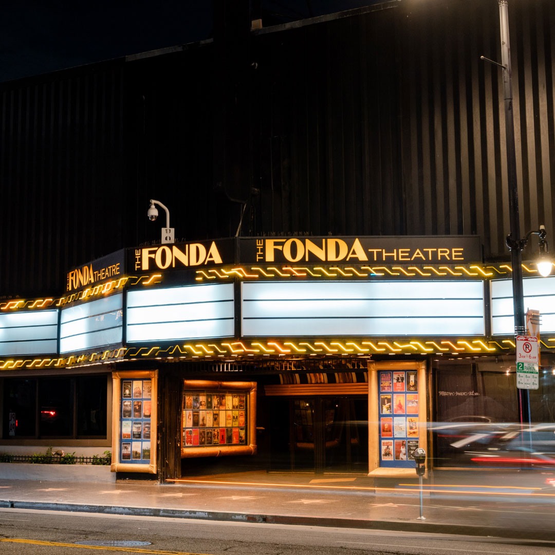 The Fonda Theatre live music venue in Los Angeles, California