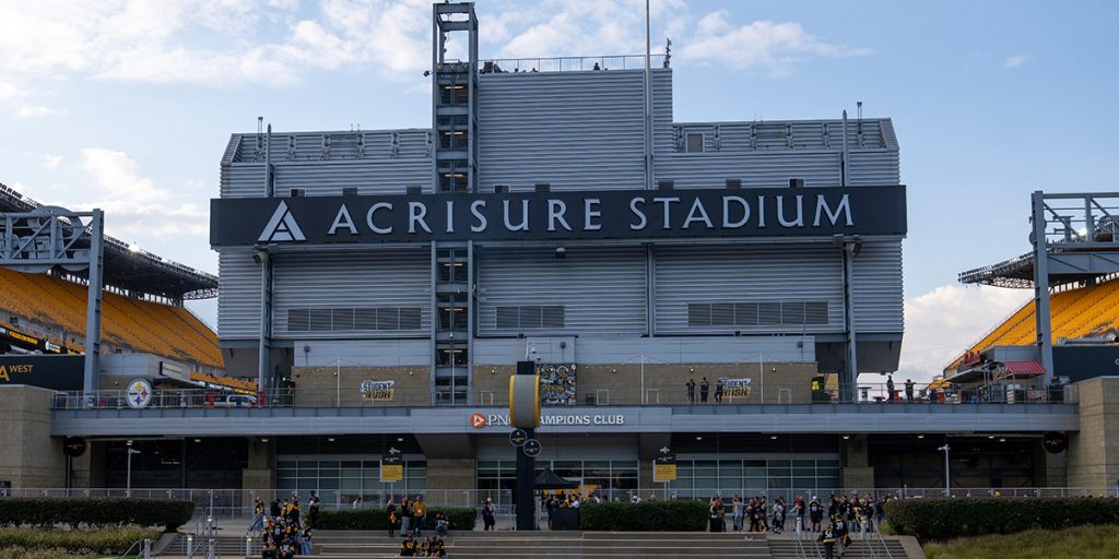 Acrisure Stadium concert venue in Pittsburgh, Pennsylvania