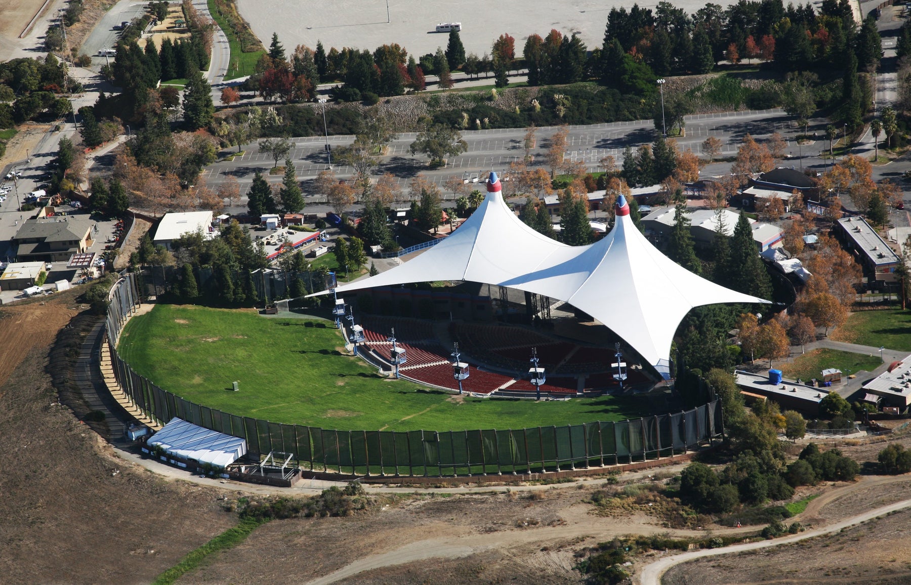 Shoreline Amphitheatre live music venue in Mountain View, California