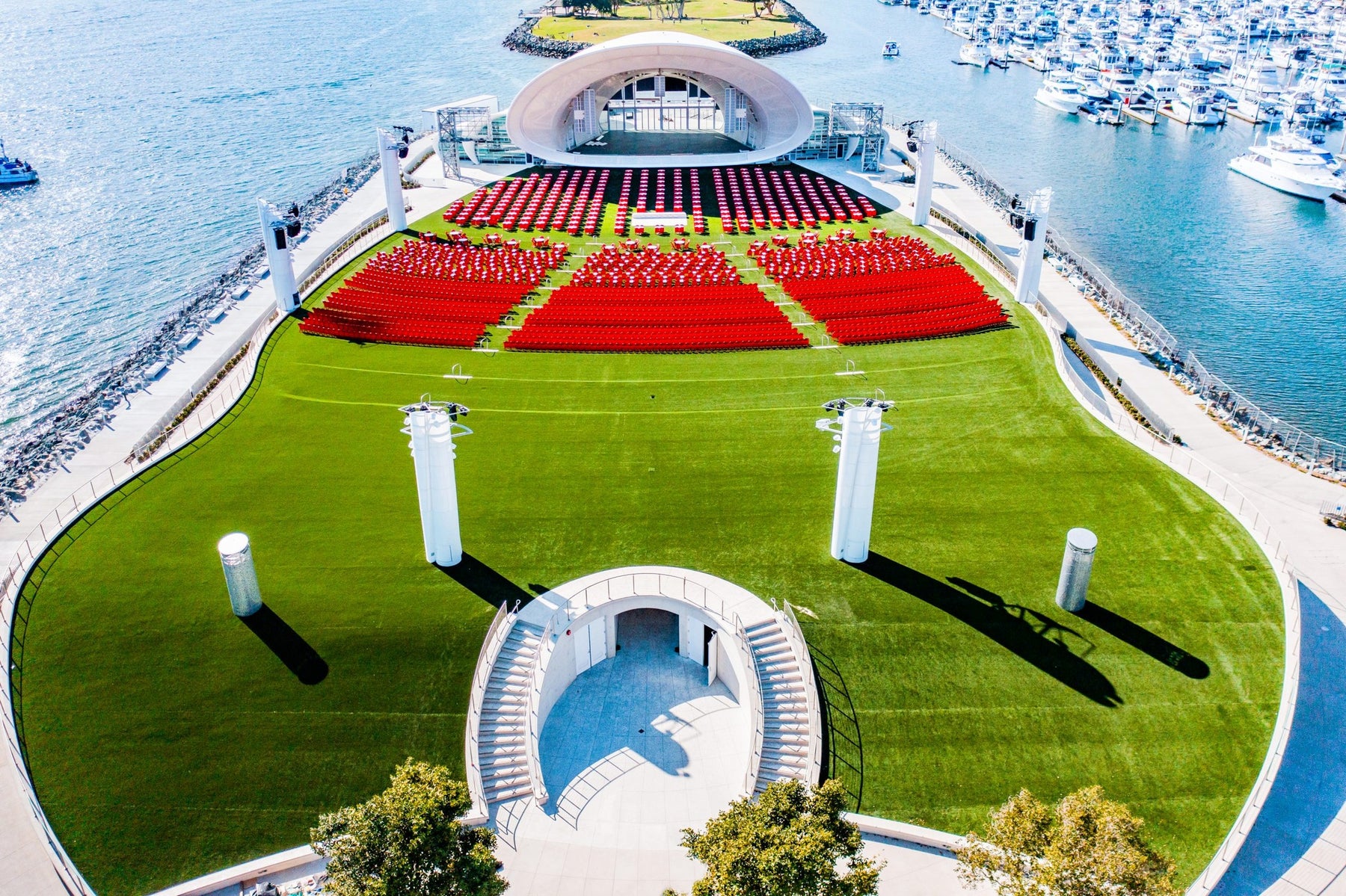 The Rady Shell at Jacobs Park live music venue in San Diego, California
