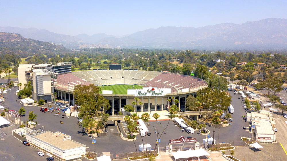 Rose Bowl Stadium concert venue in Pasadena, California