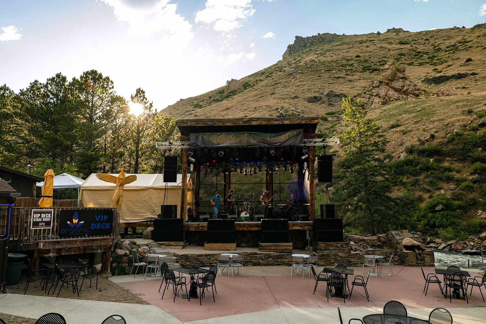 Mishawaka Amphitheatre live music venue in Bellvue, Colorado