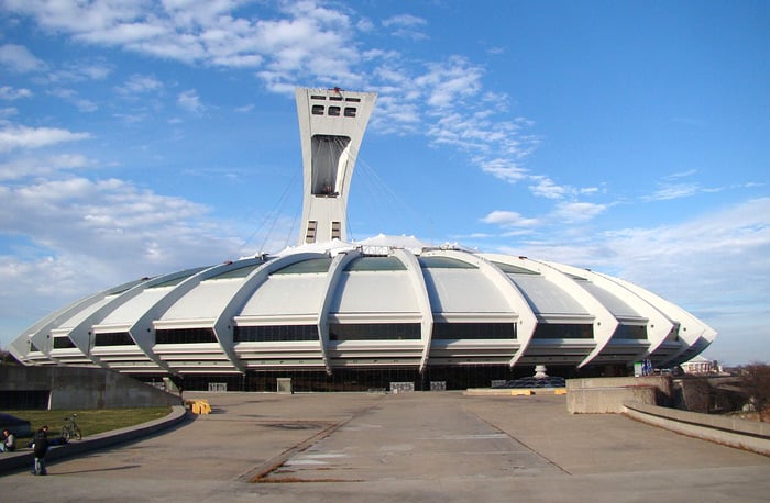 Olympic Stadium concert venue in Montreal, Quebec