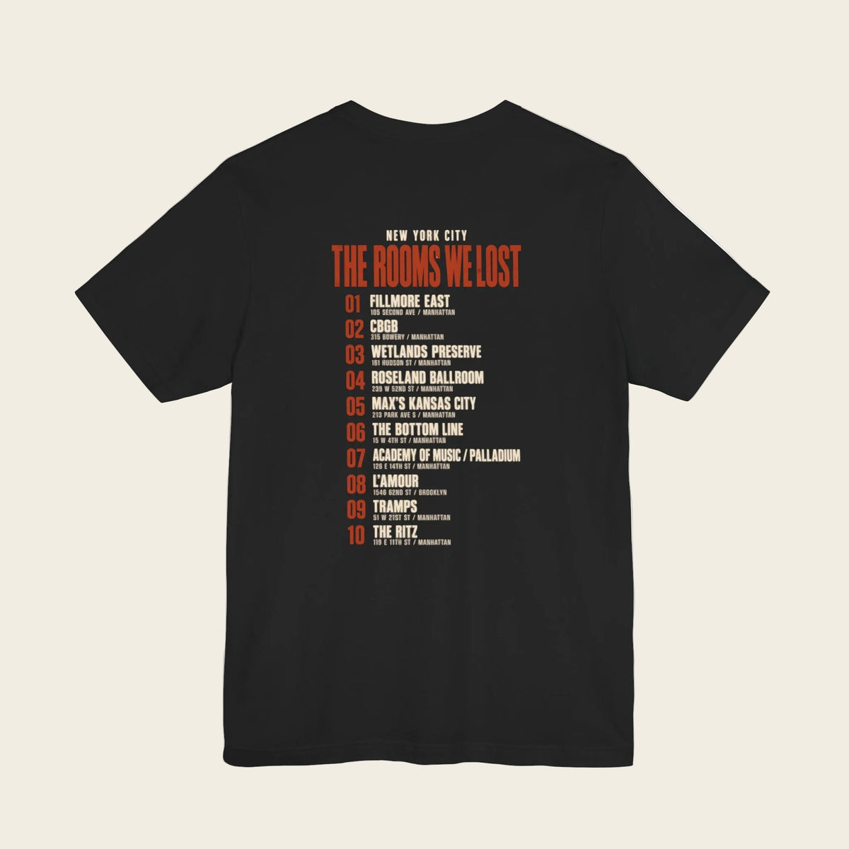 The Rooms We Lost: New York City Tee