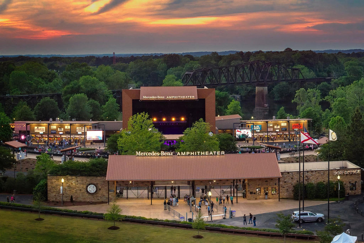 Mercedes-Benz Amphitheater concert venue in Tuscaloosa, Alabama
