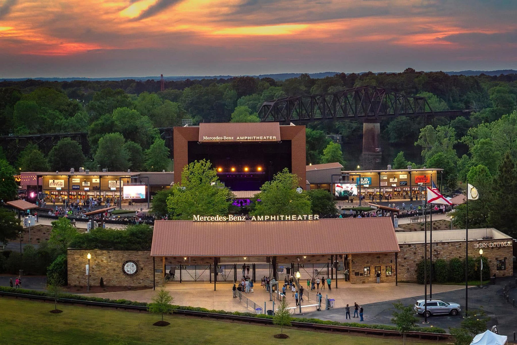 Mercedes-Benz Amphitheater concert venue in Tuscaloosa, Alabama