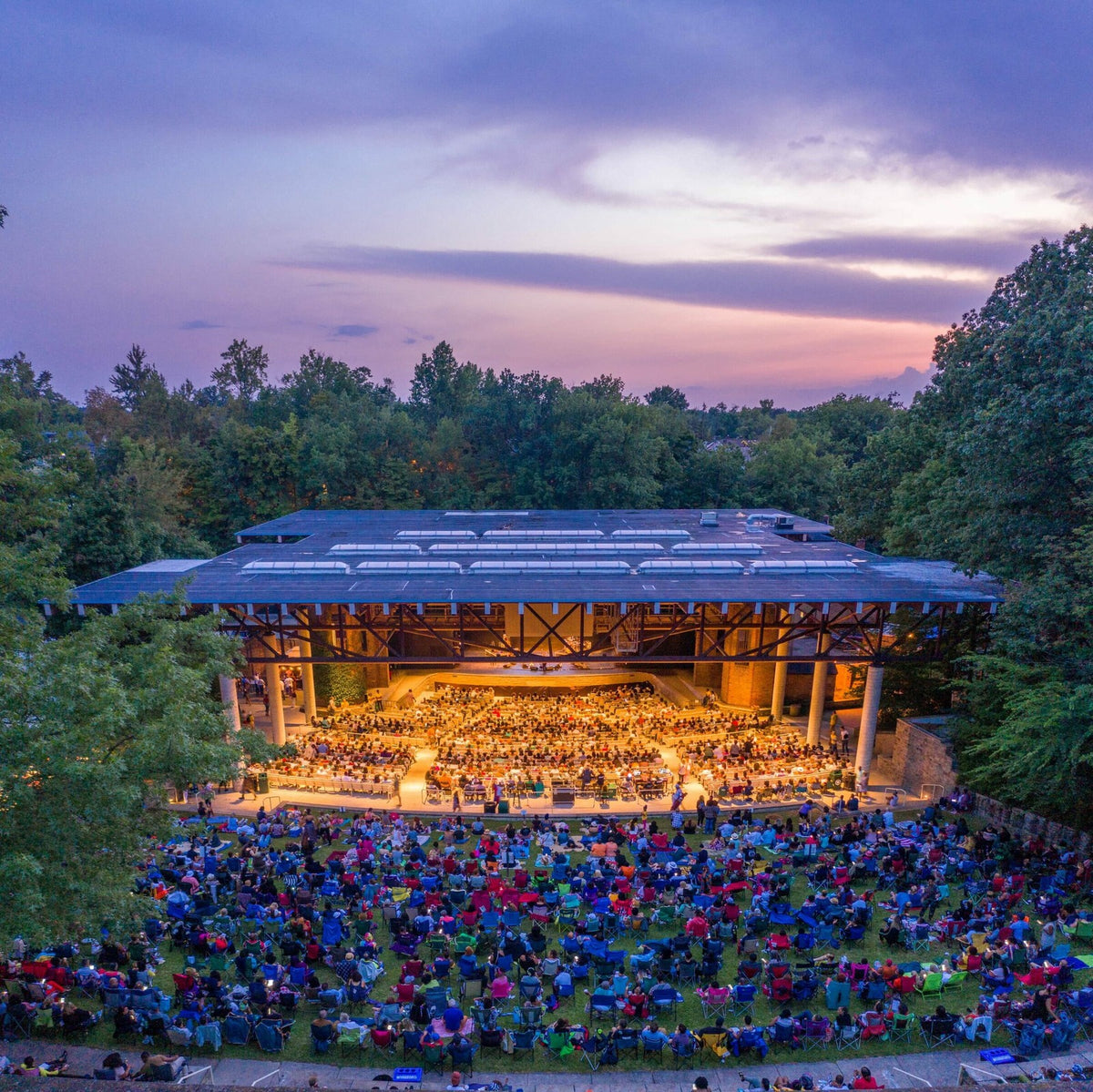 Evans Amphitheater at Cain Park live music venue in Cleveland Heights, Ohio