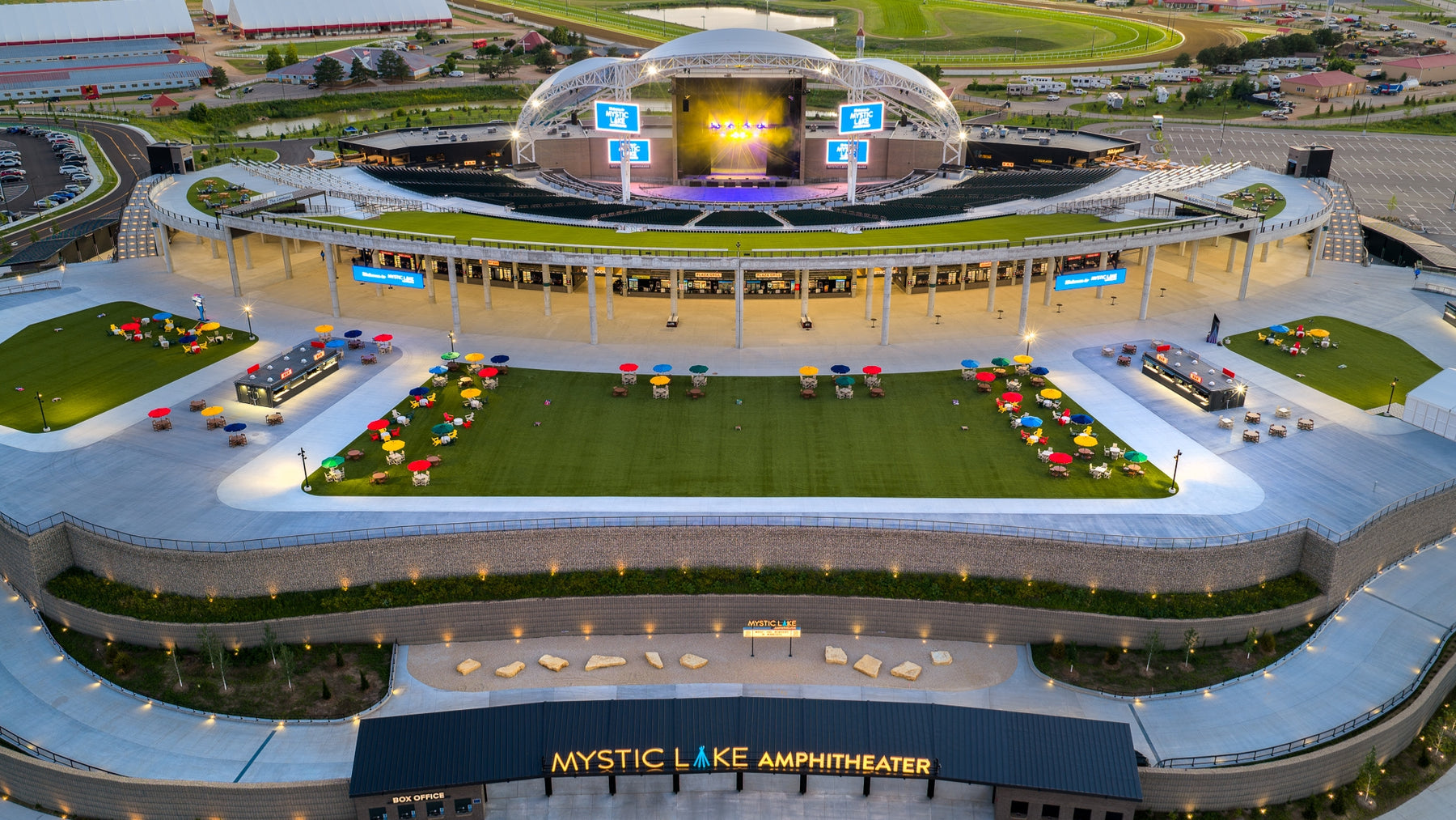 Mystic Lake Amphitheater concert venue in Shakopee, Minnesota