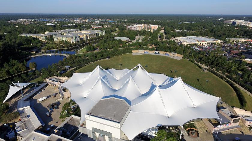 The Cynthia Woods Mitchell Pavilion concert venue in The Woodlands, Texas