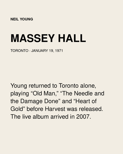 Massey Hall 1971 Tee