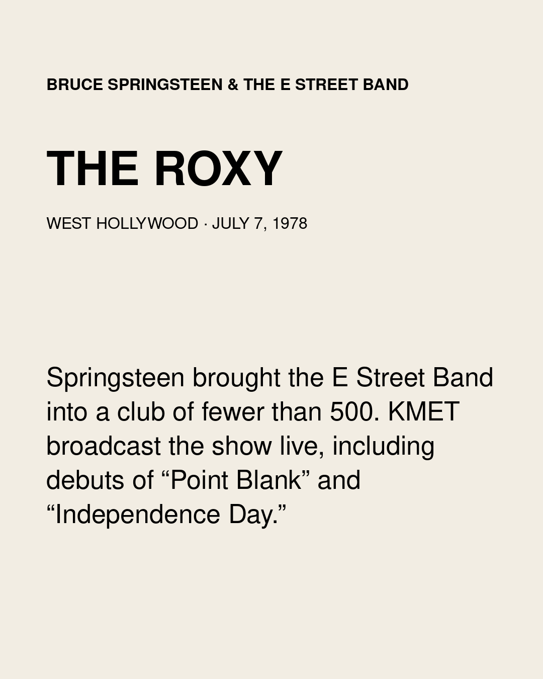 The Roxy 1978 Tee