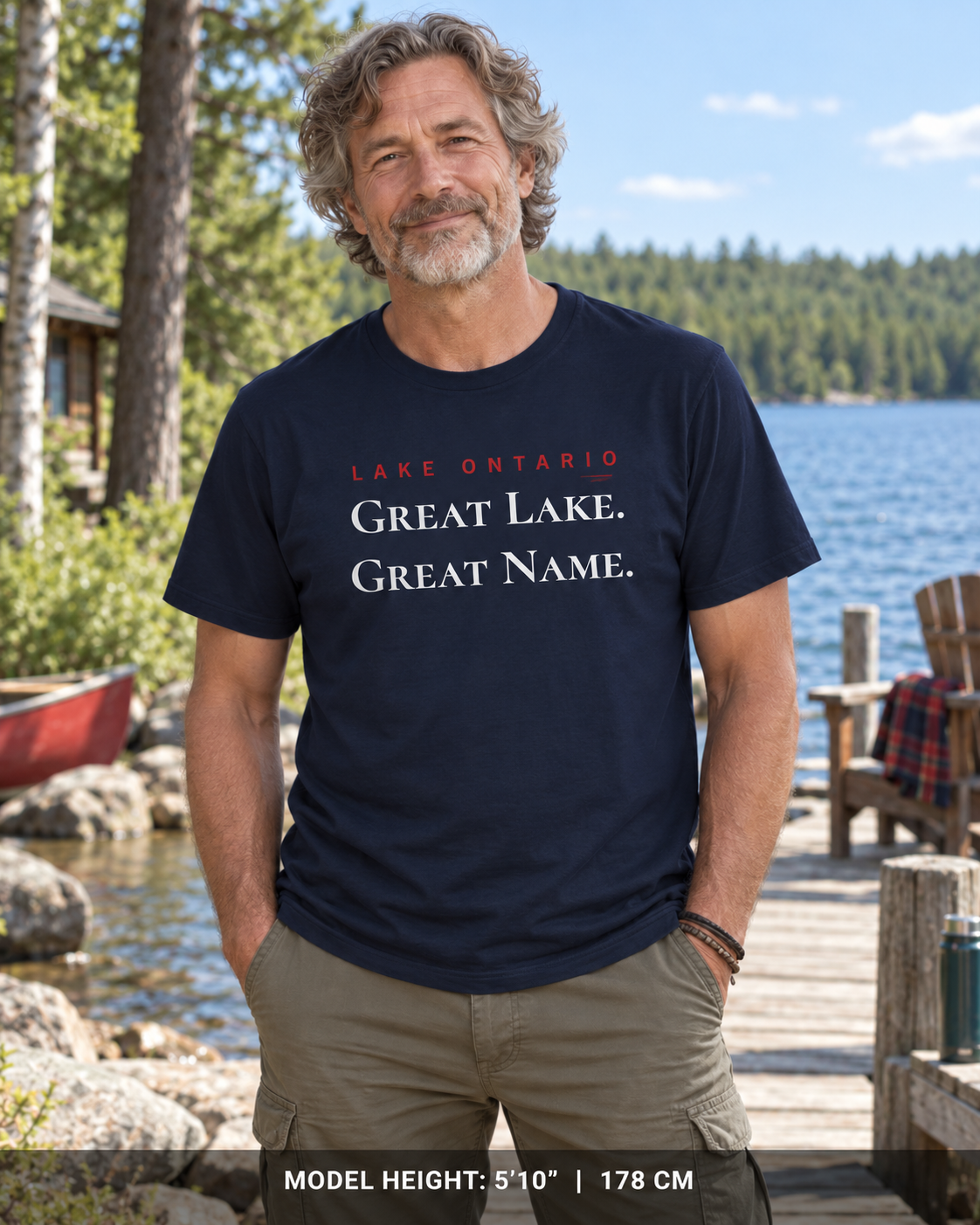Lake Ontario Great Lake Great Name Tee