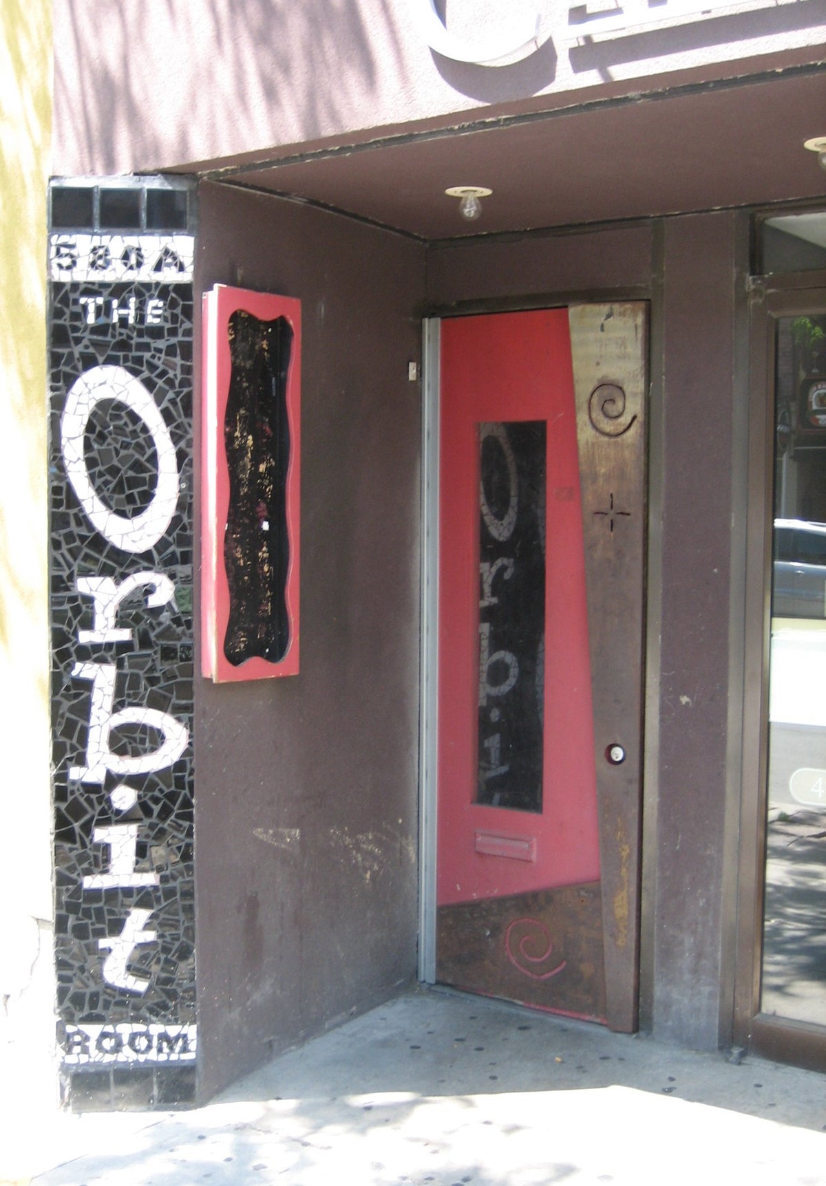 Entrance to the original Orbit Room on College Street in 2007