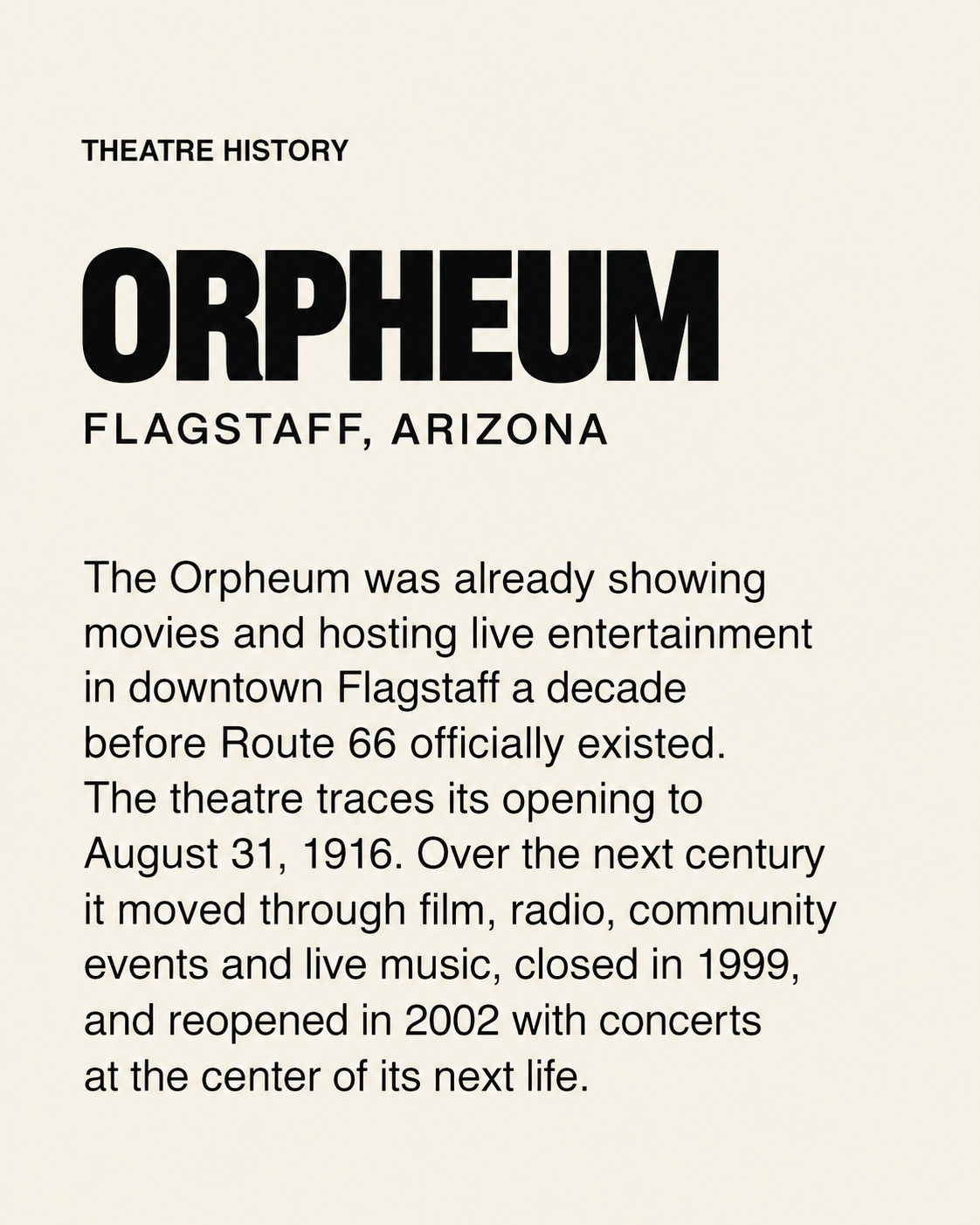 Still Playing: Orpheum Route 66 Tee