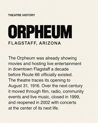 Still Playing: Orpheum Route 66 Tee