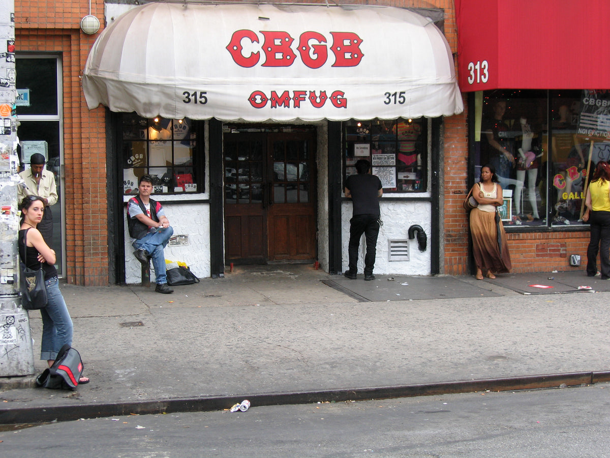 CBGB's entrance on the Bowery in 2005