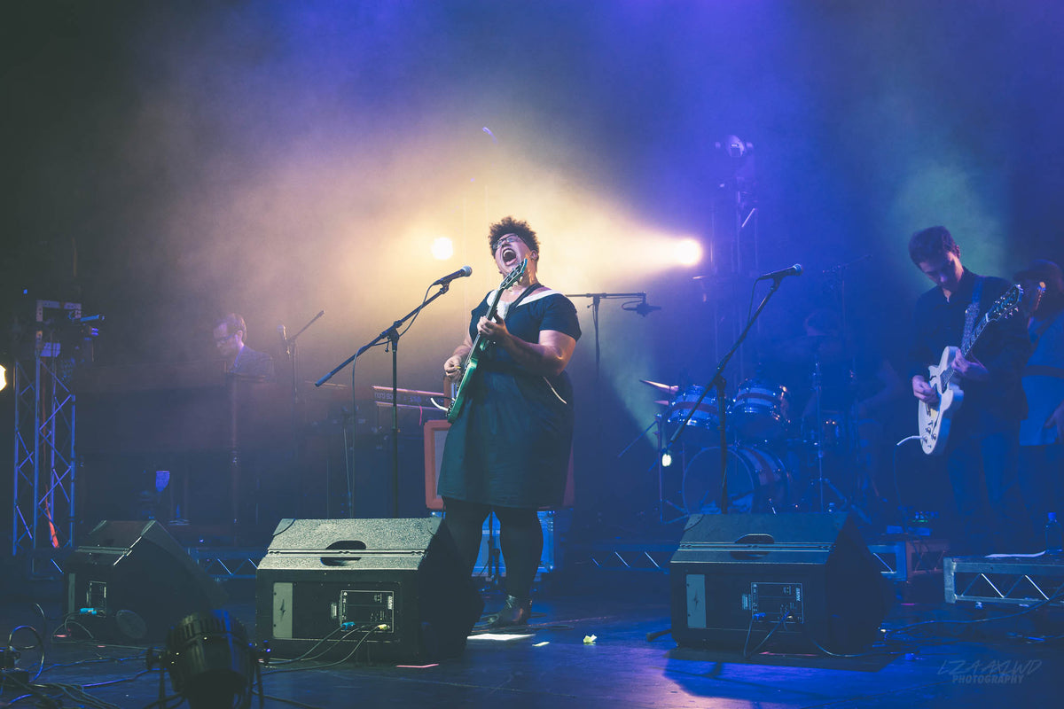 Brittany Howard performing with Alabama Shakes
