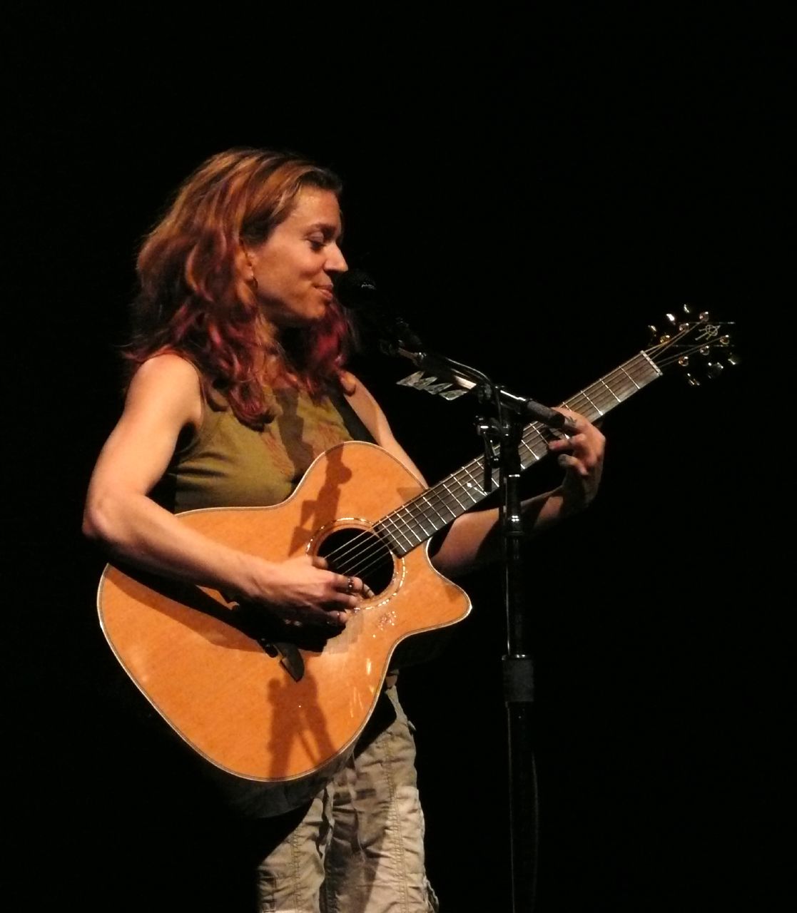 Ani DiFranco performing at Ancienne Belgique in Brussels in 2007