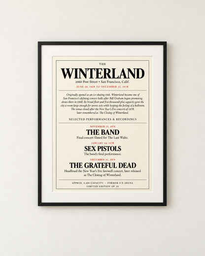 Winterland Ballroom Archive Edition
