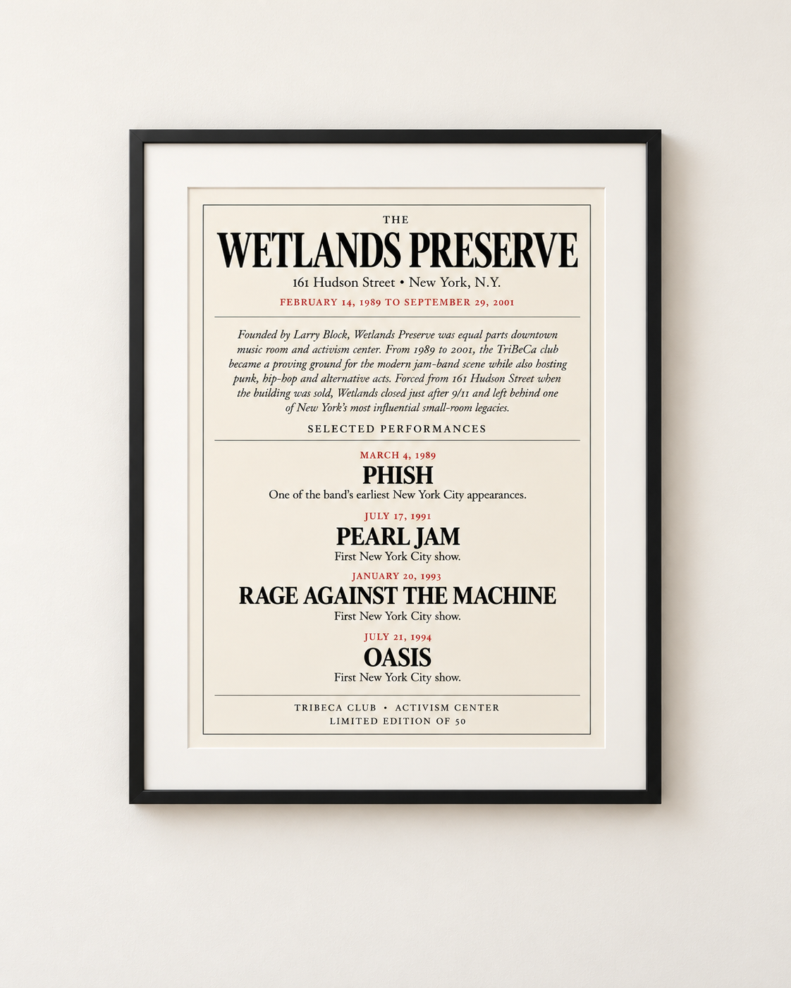 Wetlands Preserve Archive Edition