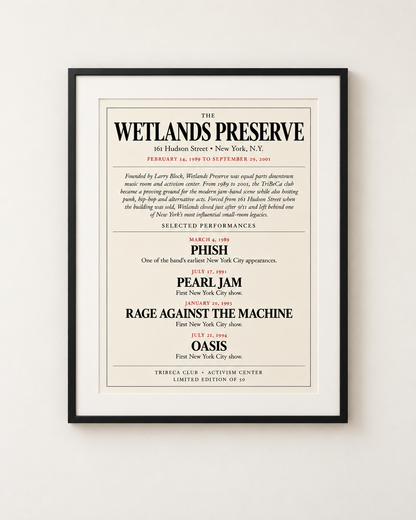 Wetlands Preserve Archive Edition