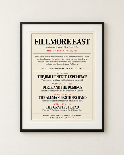 Fillmore East Archive Edition