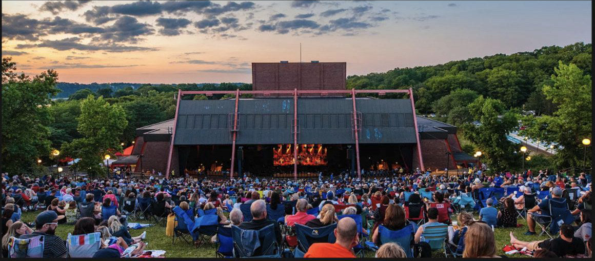 Artpark Amphitheater's outdoor stage and audience lawn
