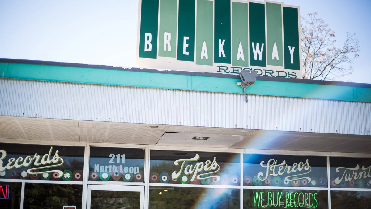 Breakaway Records storefront at 211 West North Loop Boulevard in Austin.