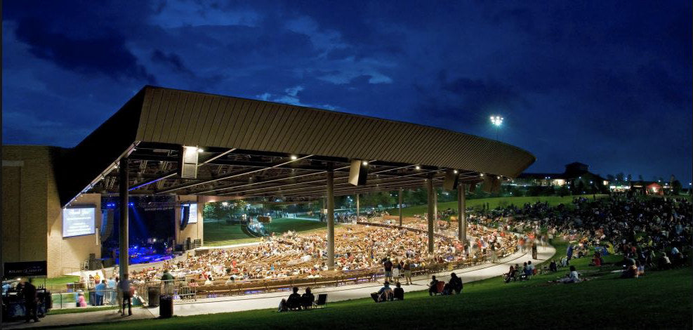 Bethel Woods' covered pavilion and concert audience