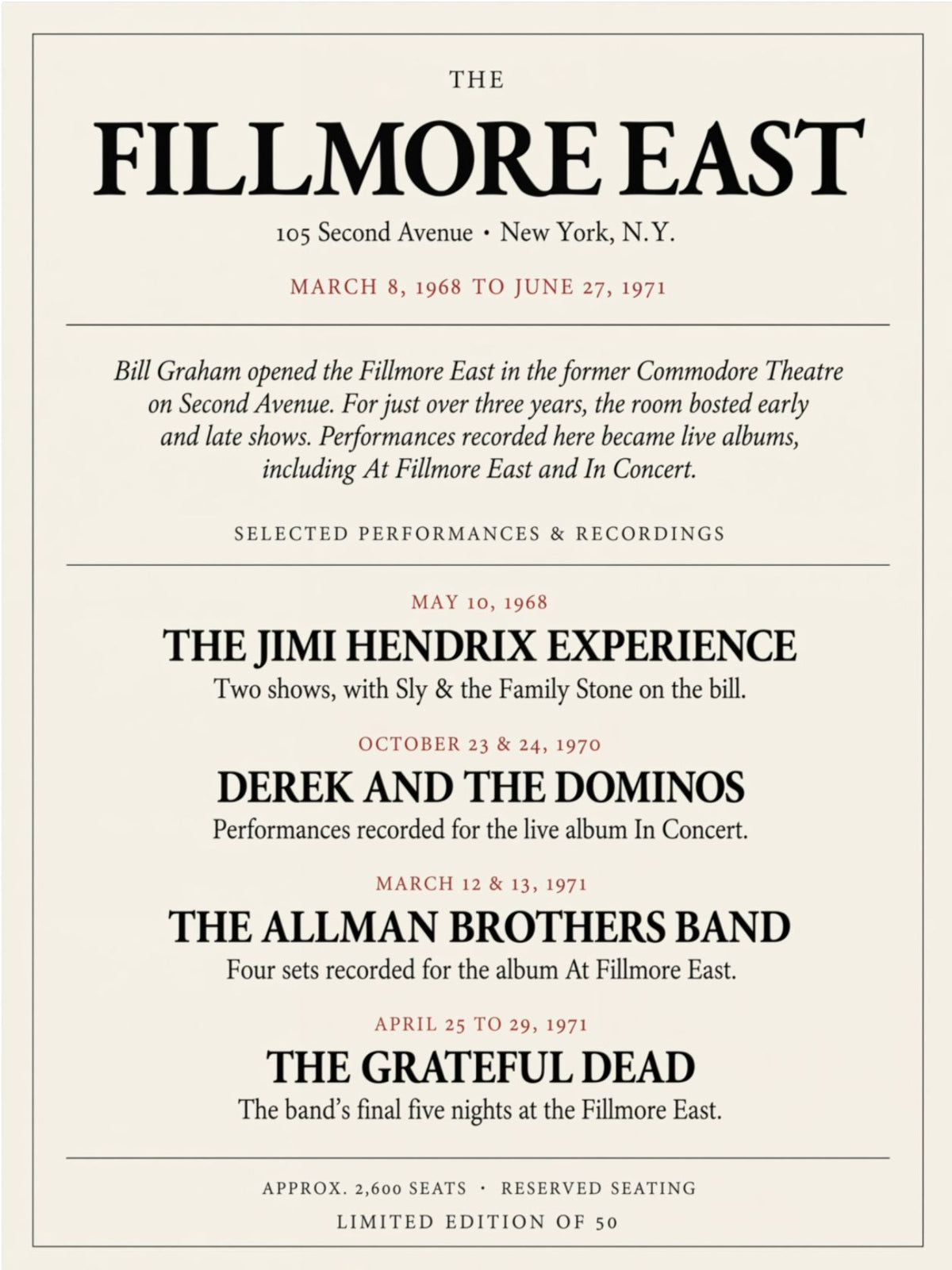 Fillmore East Archive Edition