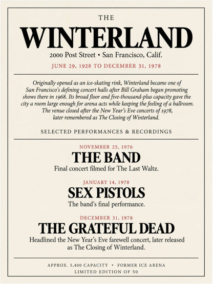 Winterland Ballroom Archive Edition