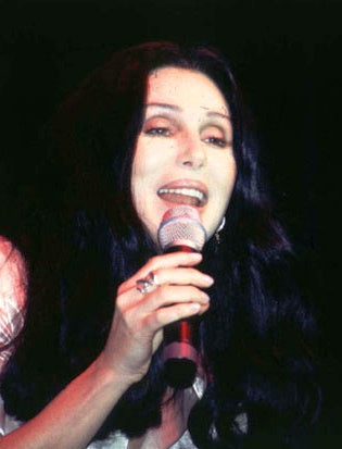 Cher performing live