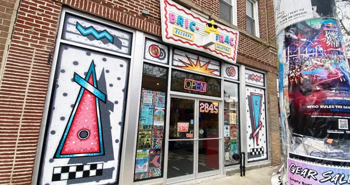 Bric-a-Brac Records & Collectibles storefront at 2845 N Milwaukee Ave in Chicago.