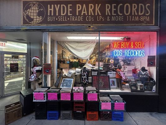 Hyde Park Records storefront at 1377 E 53rd St in Chicago.