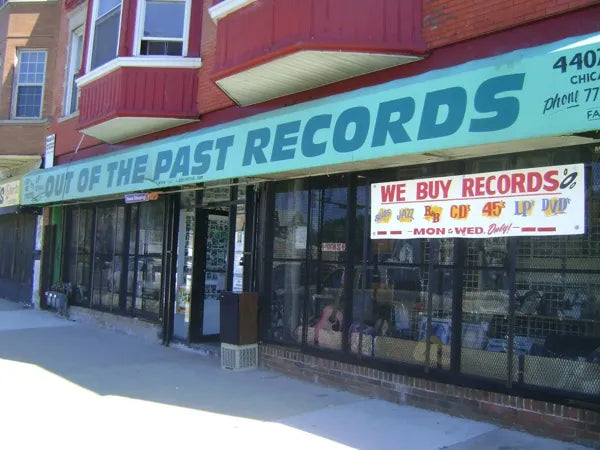 Out of the Past Records storefront at 4407 W Madison St in Chicago.