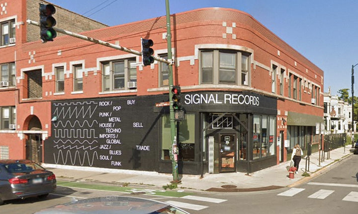Signal Records Logan Square storefront at 3156 W Diversey Ave in Chicago.