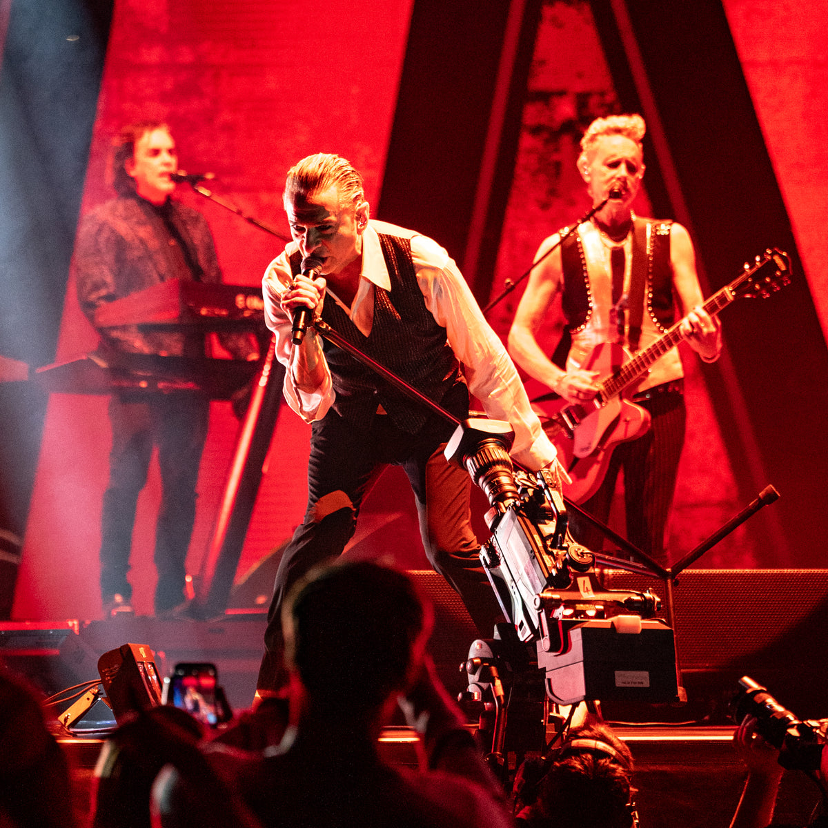 Depeche Mode performing in Portland